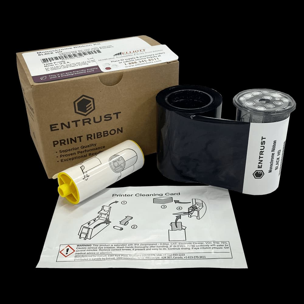 Ribbon Entrust 526900-001 Negro — DS1 / DS2 — 1.500 impresiones