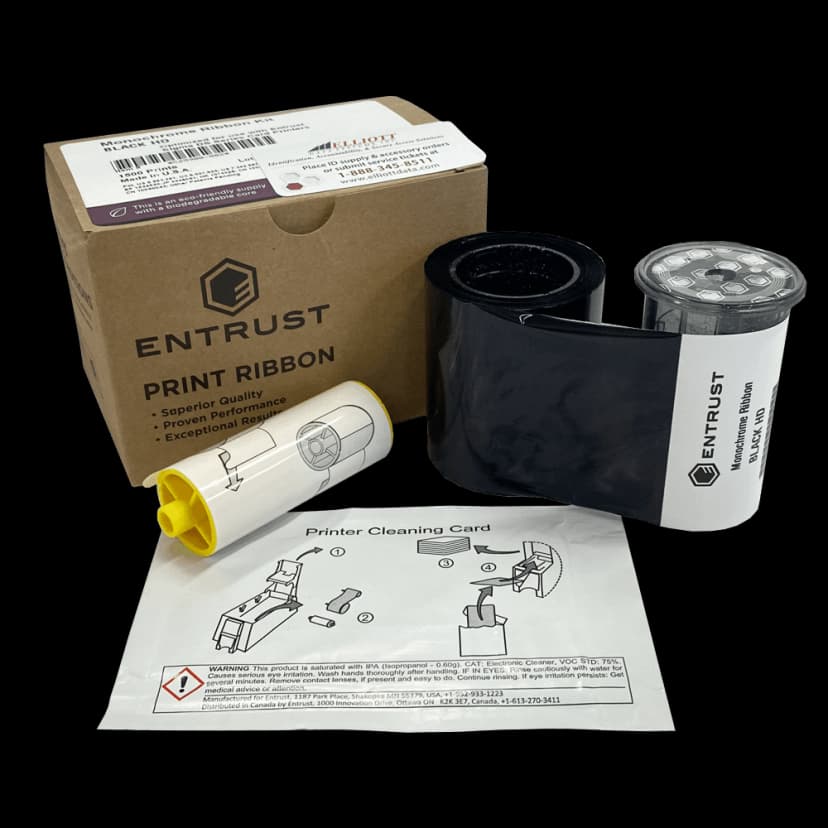 Ribbon Entrust 526900-001 Negro — DS1 / DS2 — 1.500 impresiones